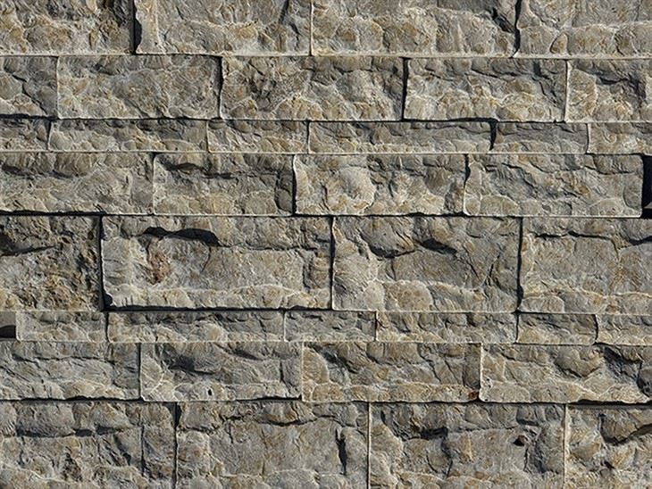 بلاط الحجر الجدار البيج القديم