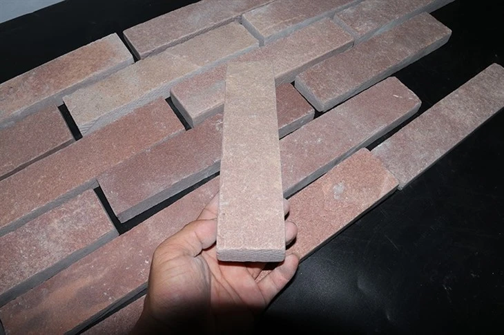 Red Natural Sandstone Brick Veneer JRST-034