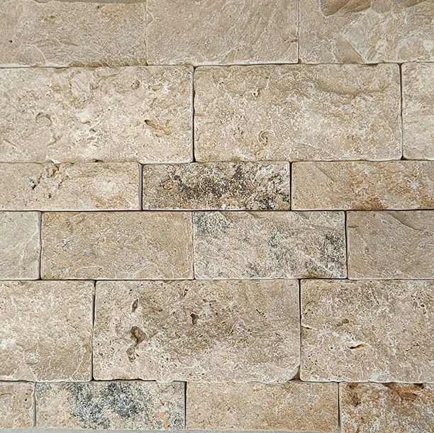 لوحة حجر الترافرتين لون بيج JRF-068